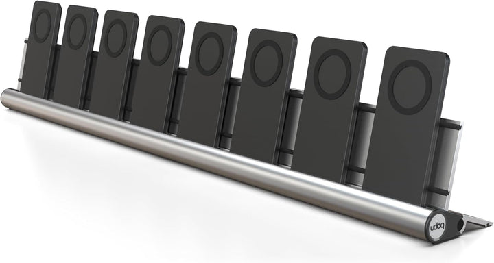 udoq 700 Multi Ladestation für iPhone Tablet und AirPods, hochwertiges Design 4mm Aluminium, Lightni