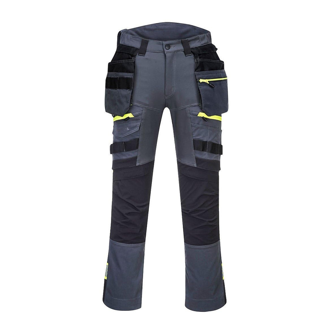 Portwest DX4 Bundhose mit abnehmbaren Holstertaschen, Grösse: 34, Farbe: Metal Grau, DX440MGR34 34 M