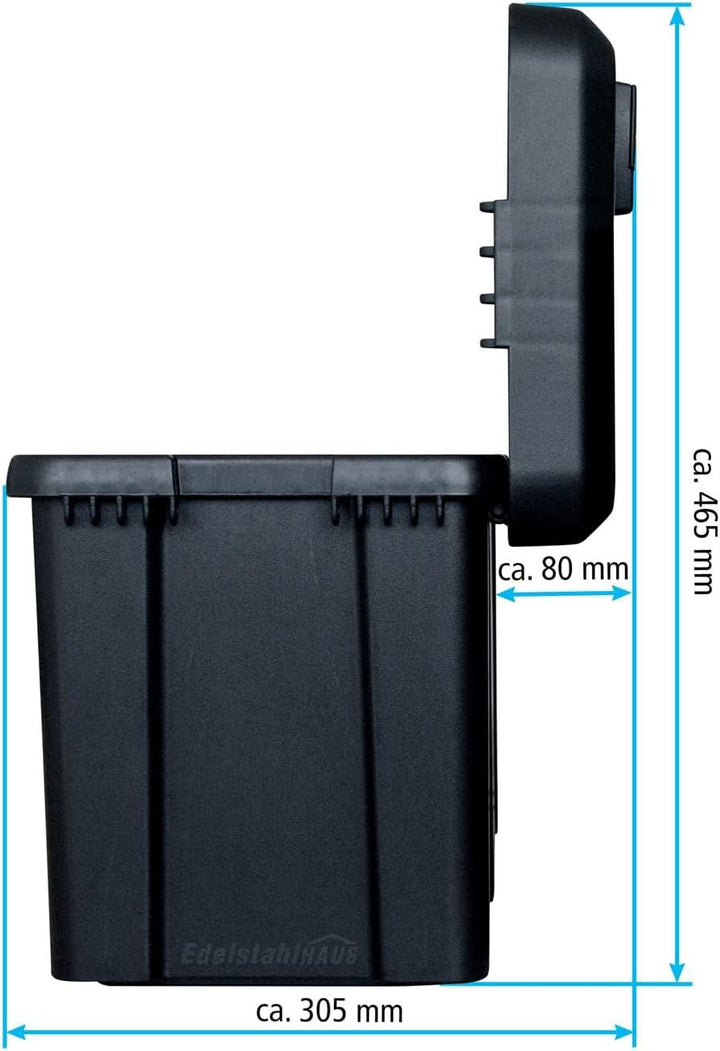 Deichselbox Blackit 2-550x250x295mm Anhängerbox Werkzeugkasten Anhänger Staukiste Werkzeugkiste Box