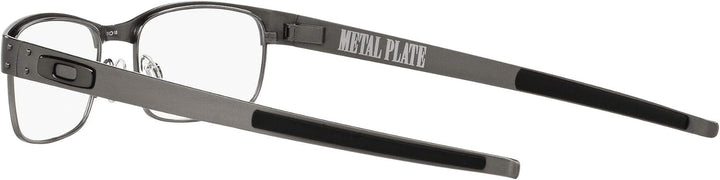 Oakley Herren Metallplatte Korrekturbrillenrahmen, Gebürstetes Chrom/Demo-Linse
