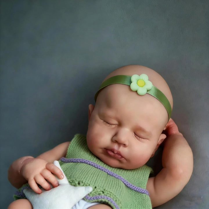 Zero pam Echt Weiche Silikon Reborn Baby Vollsilikon Lebensecht-30CM Reborn Baby Mädchen, Reborn Pup