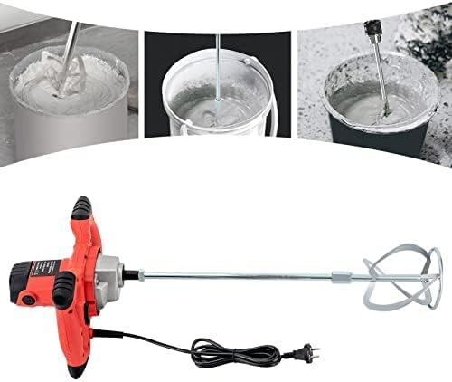 1500W Rührwerk, 6 Stufen Mörtelrührer Rührgerät Mörtelrührer Handmischer Beton Rührer 220V für Werk