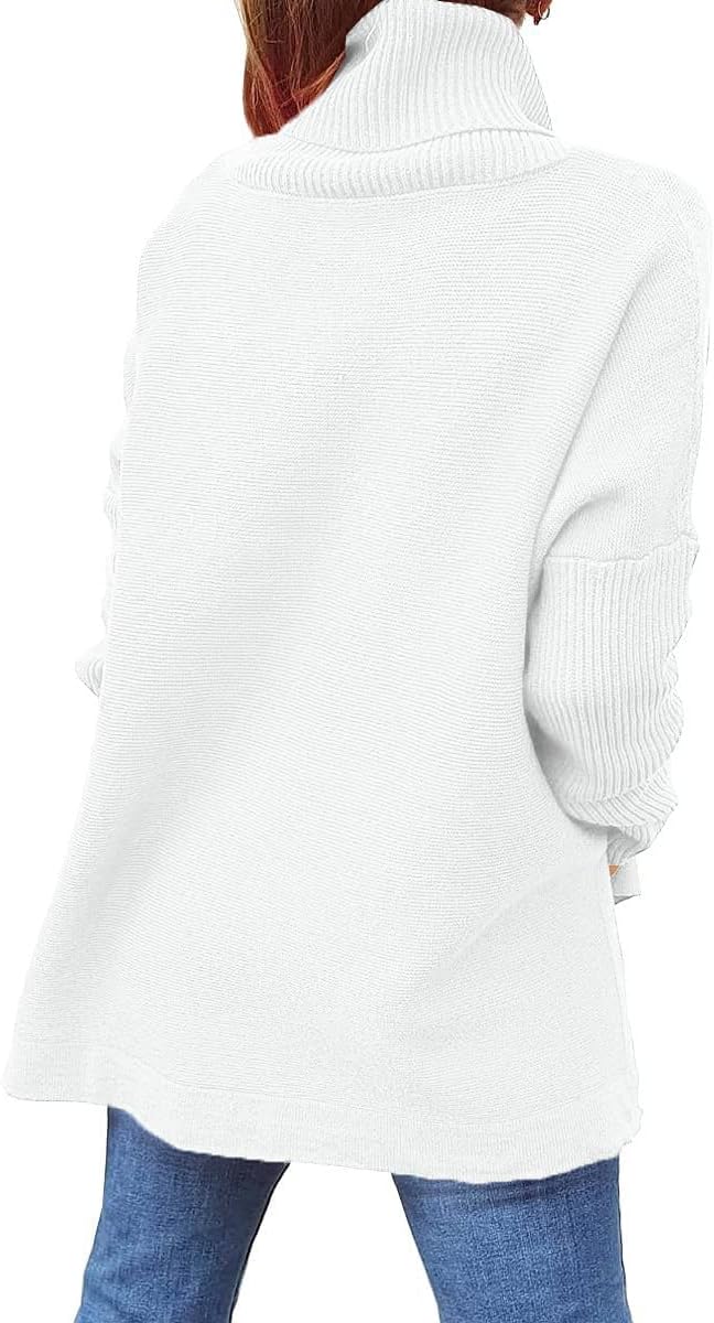 GOLDPKF Rollkragenpullover Damen Pullover Langarm Dicke Strickpullover Winter Warmer Oberteile C2-we