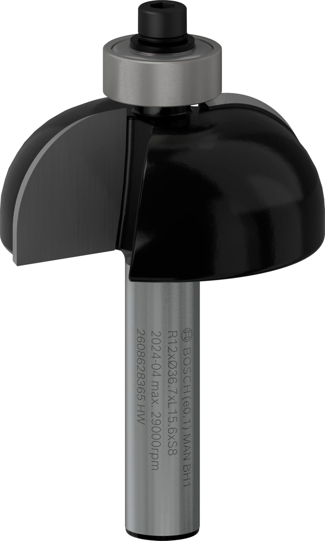 Bosch Professional 1x Hohlkehlenfräser Standard for Wood (für Holz, Radius 12mm, Arbeitslänge 15.6mm