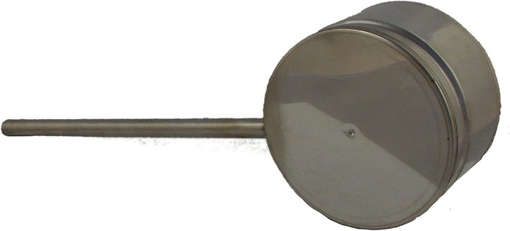 Kondensatschale mit seitlichem Ablauf (Bodenmontage), Edelstahl EW, Ø 100, 110, 120, 125, 130, 140,