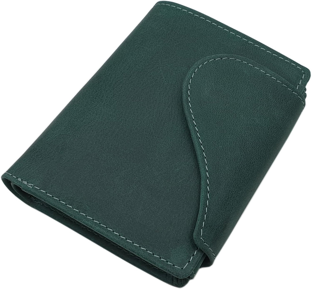 myledershop Vollrindleder Damen Hochformat Geldbörse/Geldbeutel/Portemonnaie mit Aussenriegel und RF