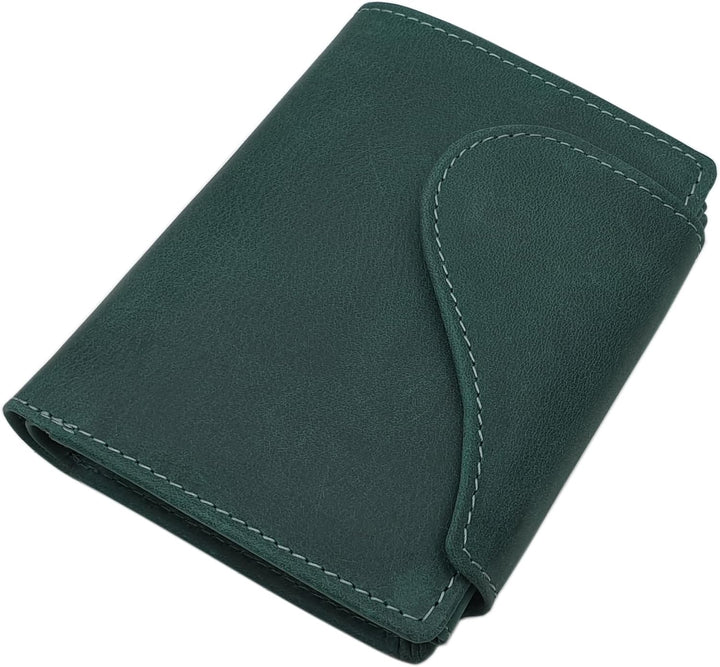 myledershop Vollrindleder Damen Hochformat Geldbörse/Geldbeutel/Portemonnaie mit Aussenriegel und RF