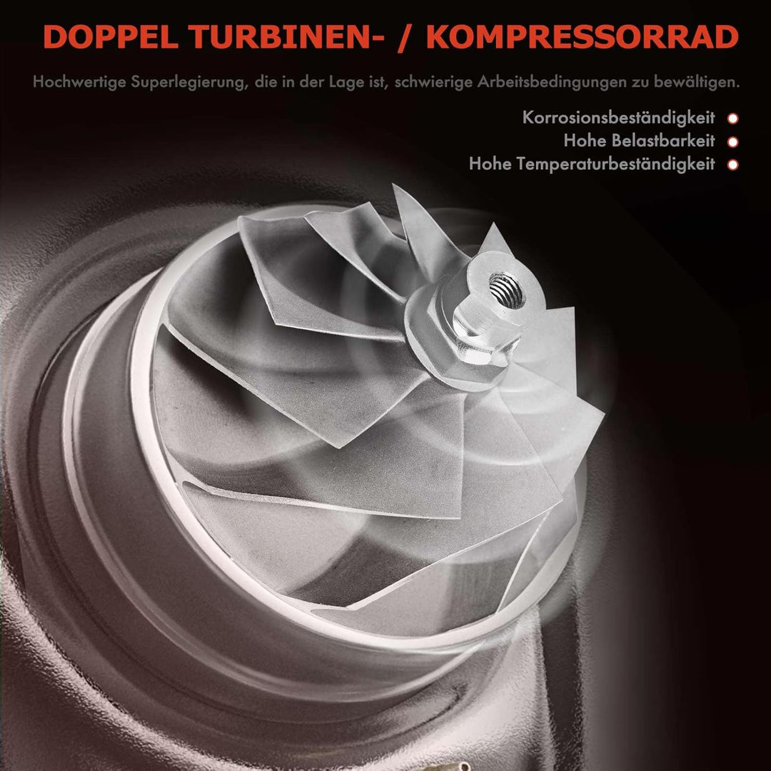Frankberg Turbolader Drosselklappe Abgasturbolader 3-Polig Kompatibel mit Punto Evo 199 1.6L Diesel
