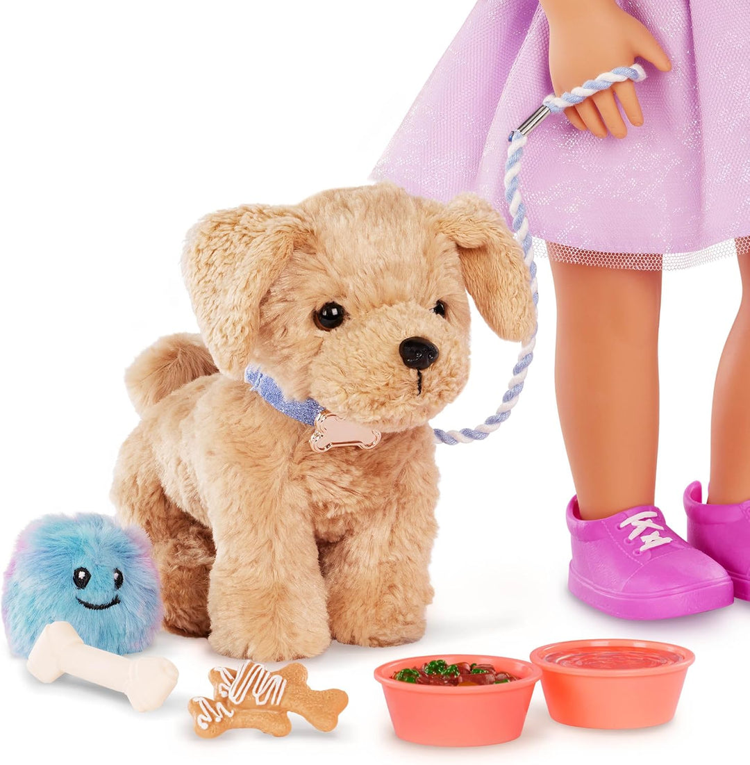 Our Generation – Goldendoodle Welpe – 15 cm Hund Plüschtier – Plüschtier – Bewegliche Beine – 46 cm