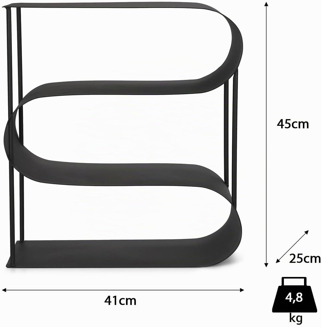 Moritz Metall Kaminholzregal Doppelte S Form Brennholzregal Feuerholzregal Stapelhilfe Holzhalter Ka