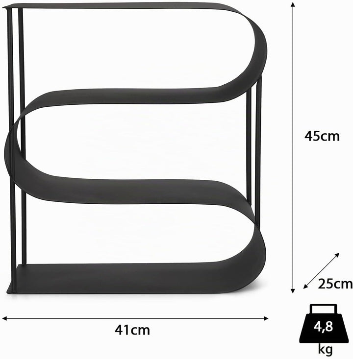 Moritz Metall Kaminholzregal Doppelte S Form Brennholzregal Feuerholzregal Stapelhilfe Holzhalter Ka