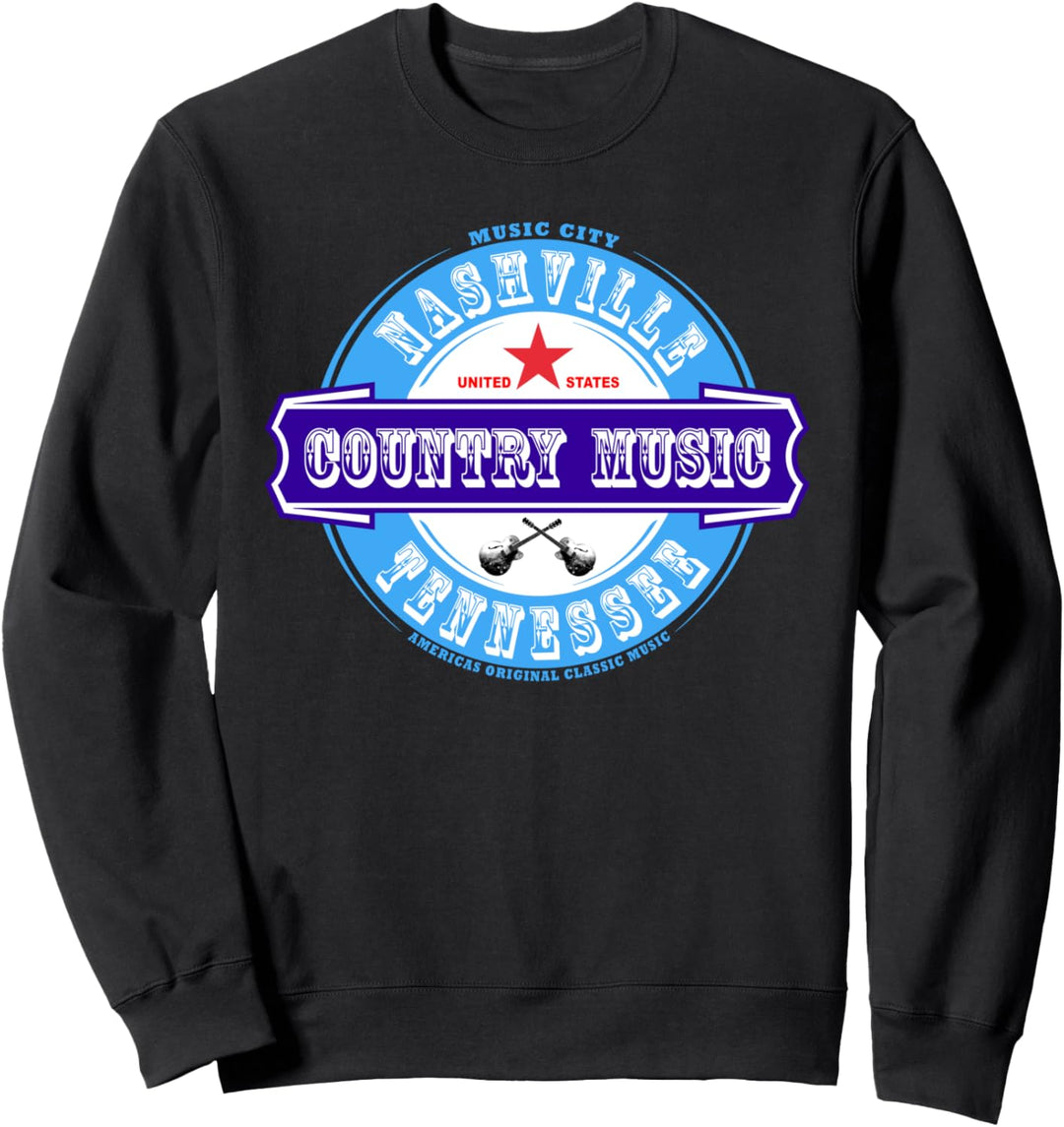 Country Music Nashville Tennessee USA Western Streetwear Sweatshirt