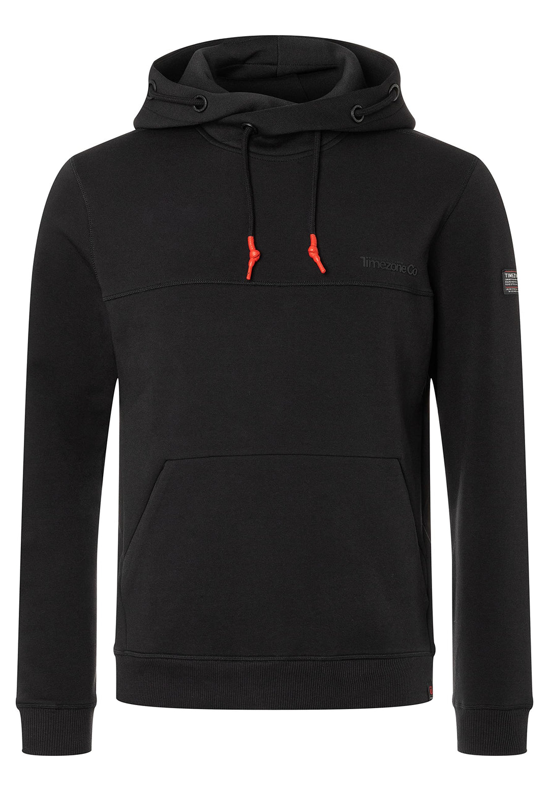 Timezone Herren Hi-tech Hoody Kapuzenpullover, L Jet Black