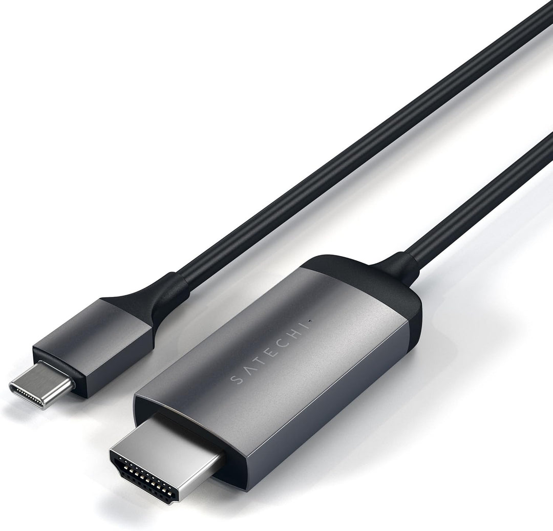 SATECHI Aluminium USB-C auf HDMI Kabel, 4K 60Hz, für MacBook Pro, Air M2, M1, iPad Pro, Air M2, M1,