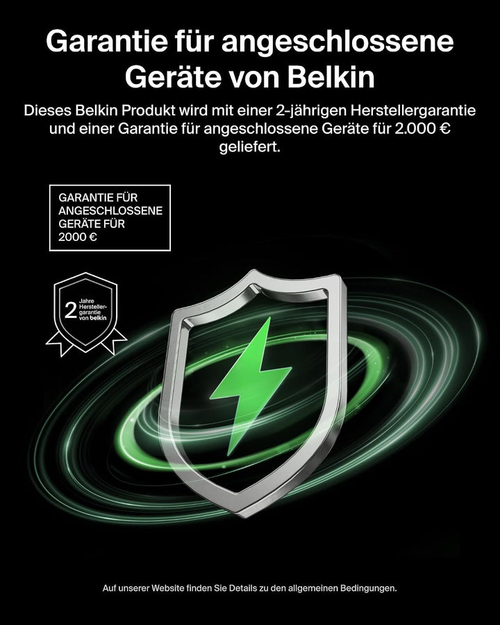 Belkin BoostCharge 5000mAh Magnetische Power Bank mit Magnetring – Beige | 5K Powerbank Kabellos, Qi