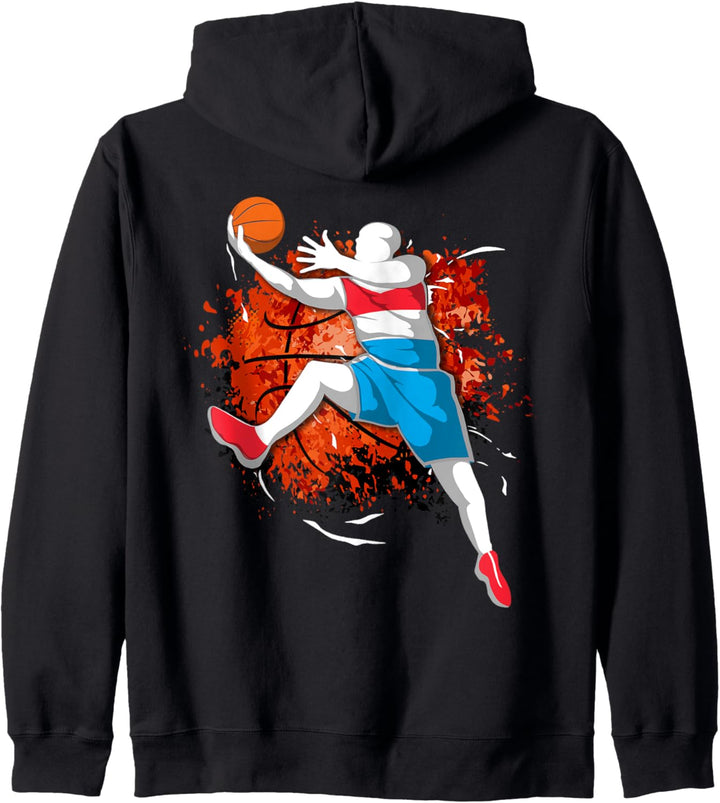 Luxemburg Basketball Mannschaft Luxemburger Nationalflagge Kapuzenjacke