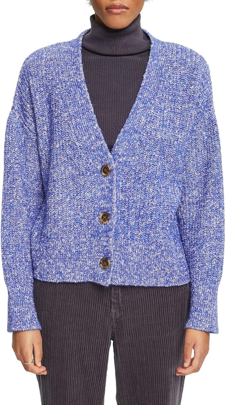 ESPRIT Cardigan mit V-Ausschnitt L Ink, L Ink