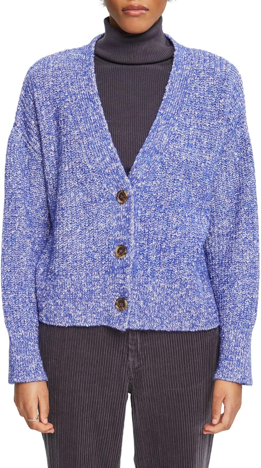 ESPRIT Cardigan mit V-Ausschnitt L Ink, L Ink