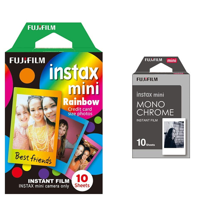 Fujifilm Instax Mini Frame WW1 Monochrom, Bunt & Mini Frame WW1 Rainbow, Bunt Bunt Monochrom Bundle