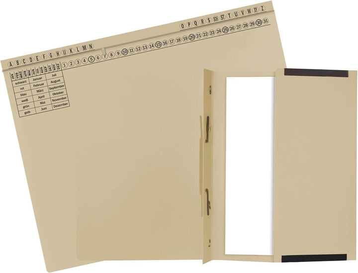 Exacompta 371122B 25er Pack Premium Kanzlei Hängehefter Exaflex Links- oder Rechtsheftung, extra sta