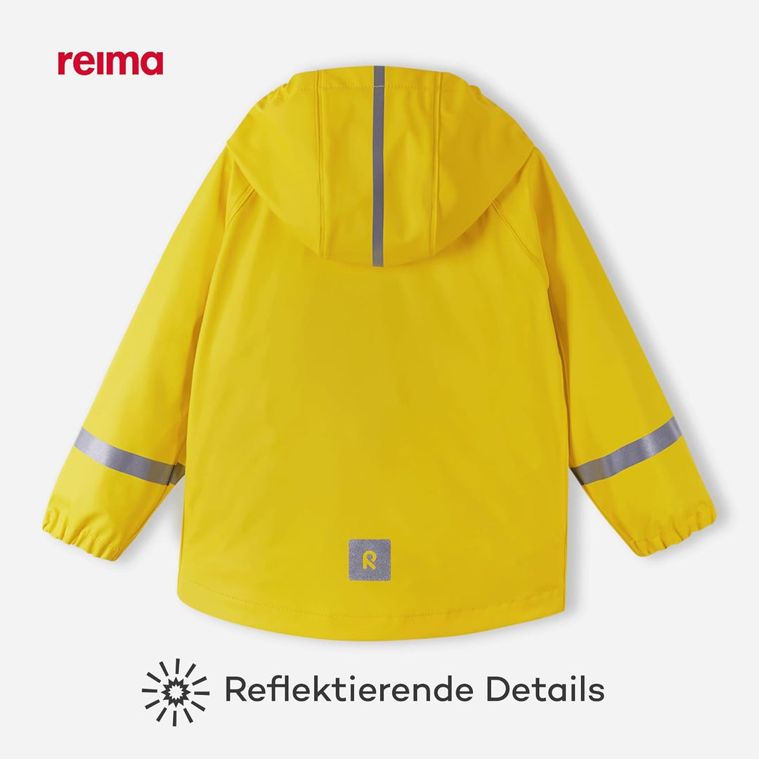 Reima Lampi Regenjacke Kinder Wasserdicht - Reissverschluss vorne Jacken für Jungen, Mädchen, Abnehm