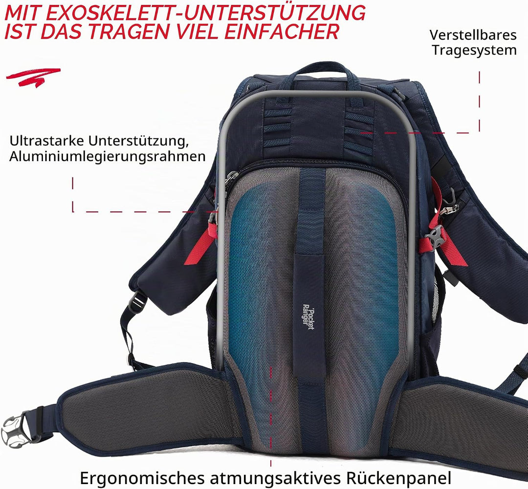 VSGO Pocket Ranger Kamera Tasche, Outdoor Kamera Rucksack mit faltbarem Futter spiegellose/DSLR Kame