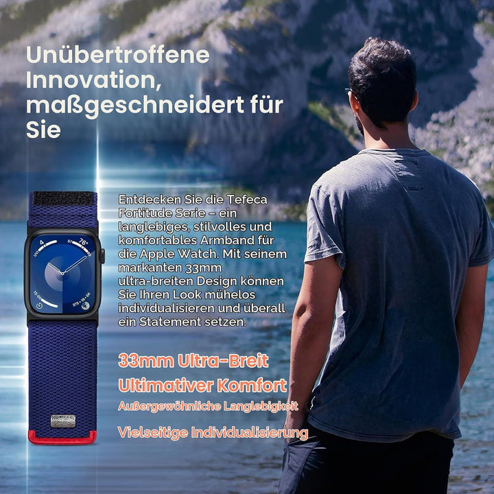 Tefeca Fortitude Elite Serie Ultrawide Armband Kompatibel mit Apple Watch Ultra/Ultra2 Serie 10/9/8/