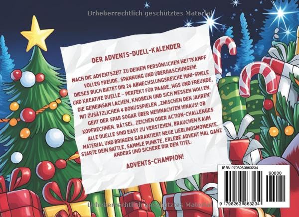 Das Advents Battle - Der Lustige 1 Gegen 1 Adventskalender mit 24 Spielen für Paare, Eltern, Freunde