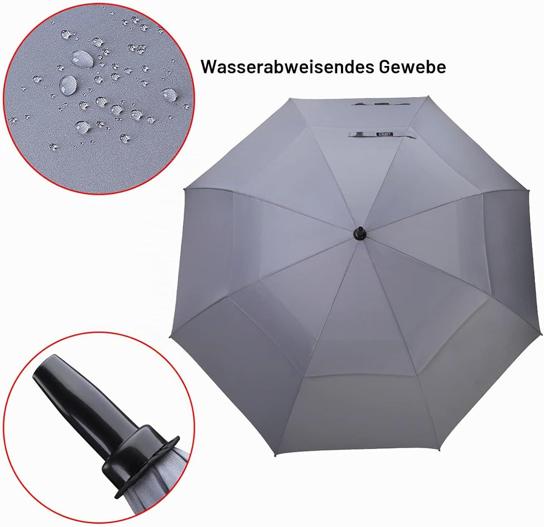 G4Free 47/54/62/68/72 Inch Regenschirm Gross Stockschirm Sturmfest Golf Schirme Automatik Regenschir