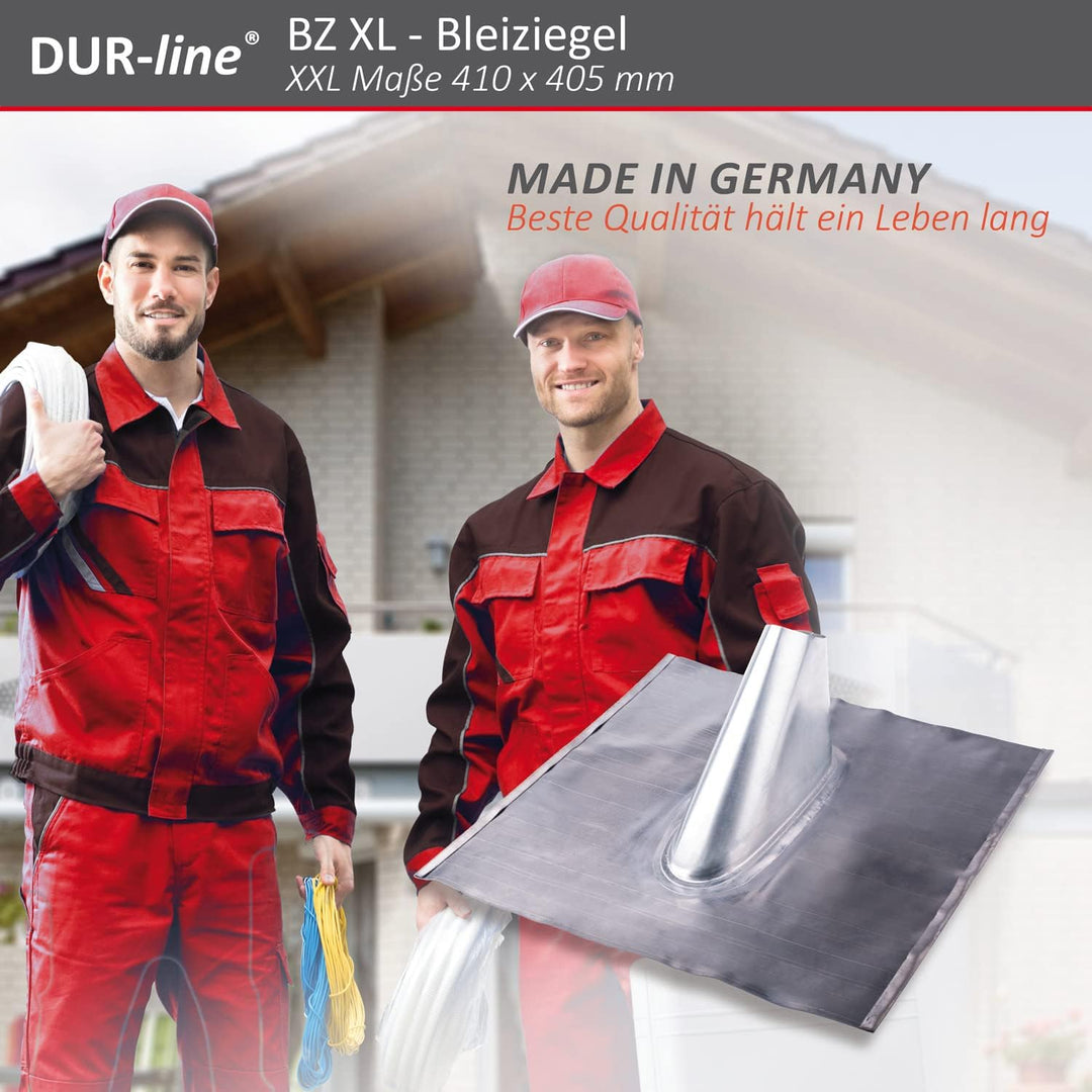 DUR-line BZ XL - Bleiziegel - einteilig für die Dachabdichtung an Antennenmaste für bis zu Ø 60 mm -