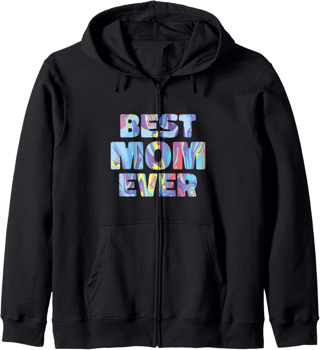 Tolles Muttertags-Design mit dem Zitat "Best Mom Ever". Kapuzenjacke