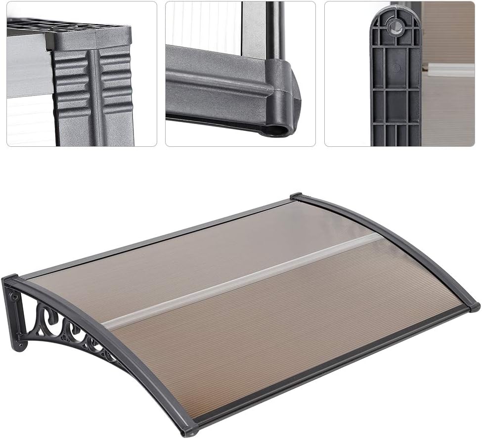 Vordach Haustür, Kunststoff, Aluminium, Pultbogenvordach, Überdachung, Transparent, Fenster Markisen