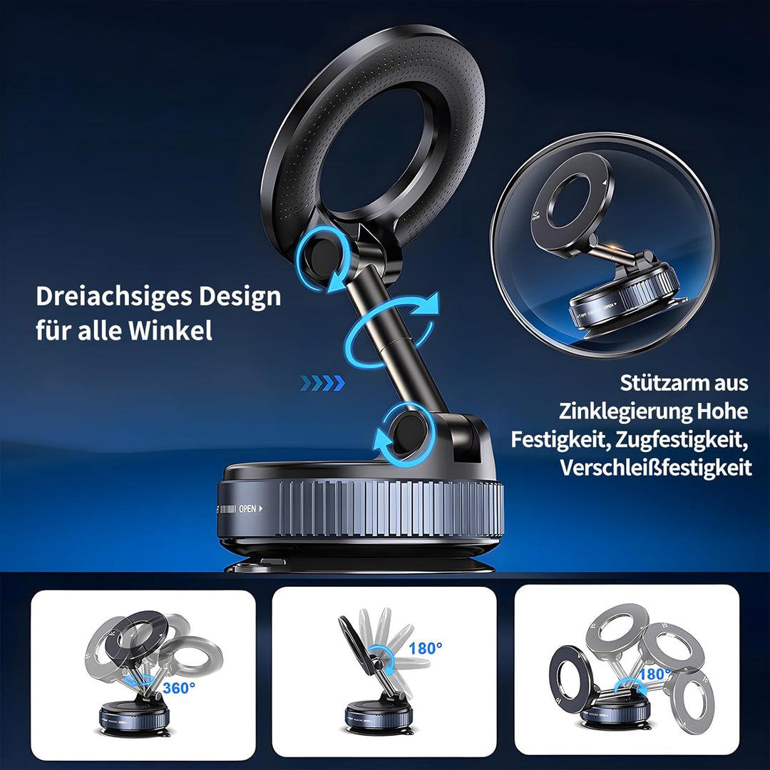 Handyhalterung Auto Für Magsafe,- 360° Drehbar Zusammenklappbar Tragbar Magnetisch Handy Halter,Hand