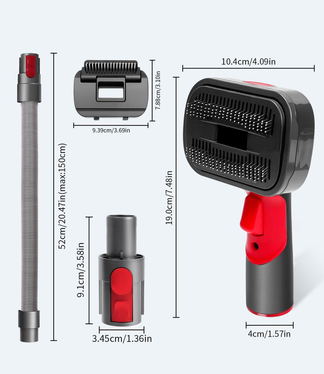 Haustier Staubsaugeraufsatz, 2 in 1 Hundehaar für Dyson Staubsaugerbürste Kompatibel, mit Dyson Gen5