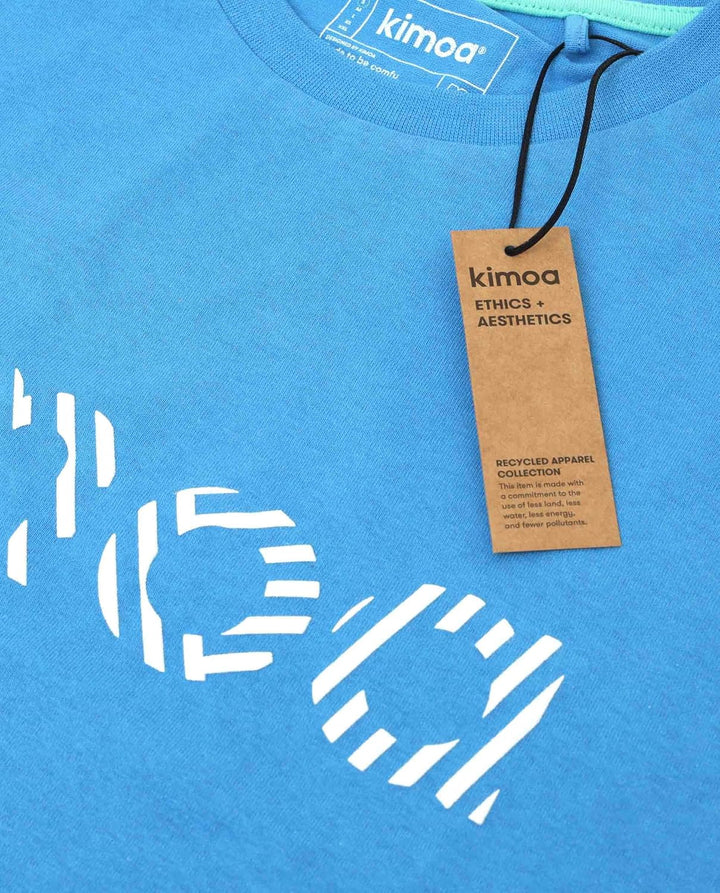 Kimoa Unisex Blau (Streaky Eco Light Blue) T-Shirt (1er Pack) XS-S Himmelblau, XS-S Himmelblau