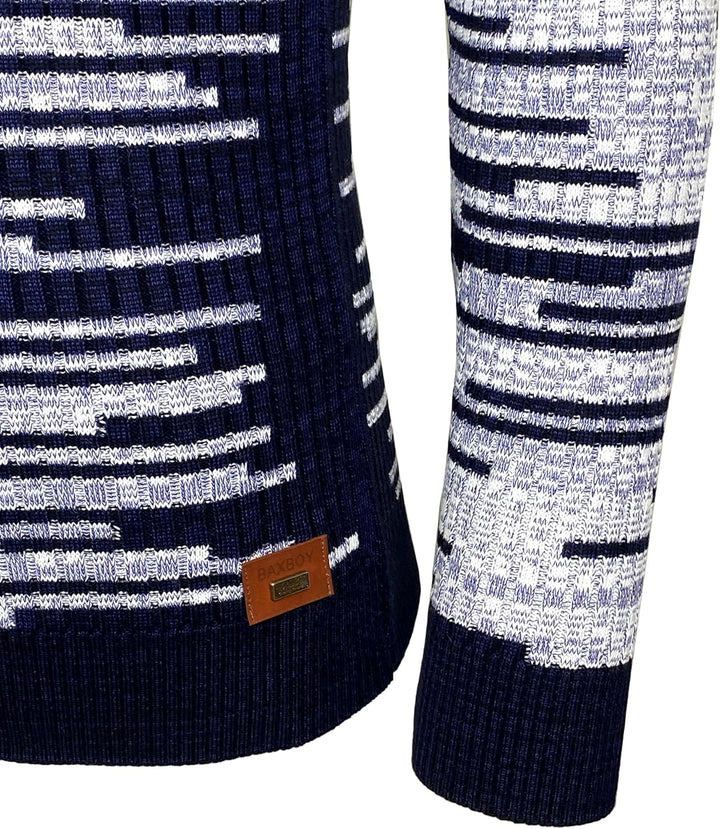 Baxboy Herren Strick-Pullover Rundhals | Männer Winter-Pullover |stylischer Herren Strick-Pulli | Wa