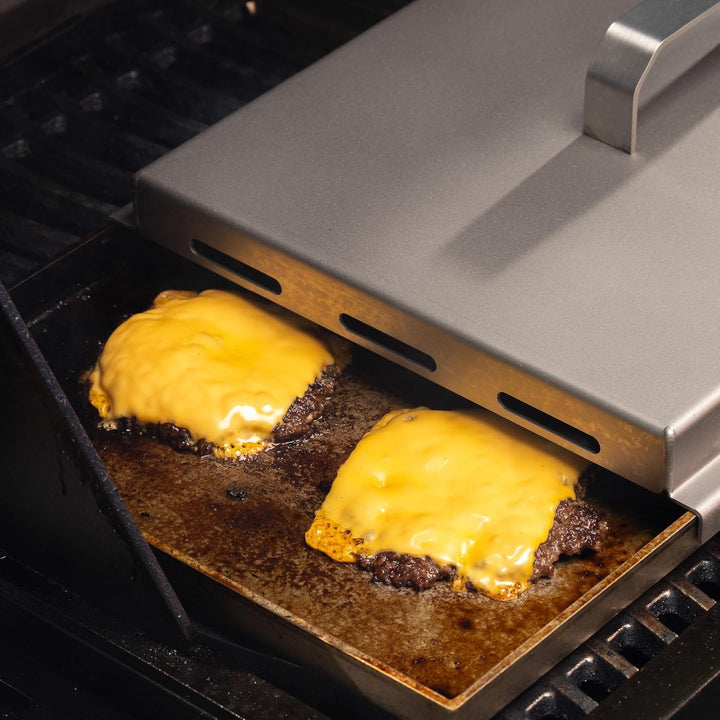 BeHe BBQ Serie Plancha Edelstahl 4 mm – Grillplatte Edelstahl auslaufsicher, BBQ Grillplatte für Gri