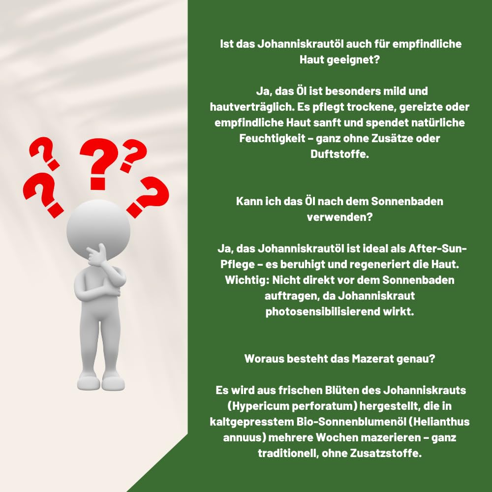 Bio Johanniskrautöl 100ml – 100% natürlich & kalt angesetzt – wohltuend für Haut, Muskeln & Pflege –
