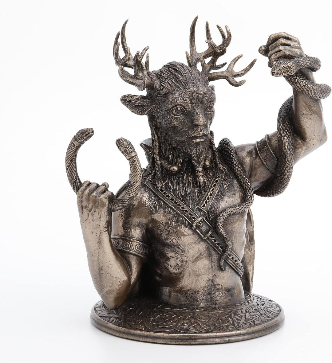 Veronese Design Cernunnos The Horned God of The Wild Resin Statue, Bronze-Finish