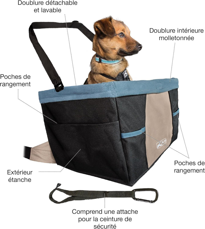 Kurgo Rover Hunde-Autositz, Inklusive Autogurt, Einfache Montage, Für Hunde bis zu 9 kg empfohlen, S