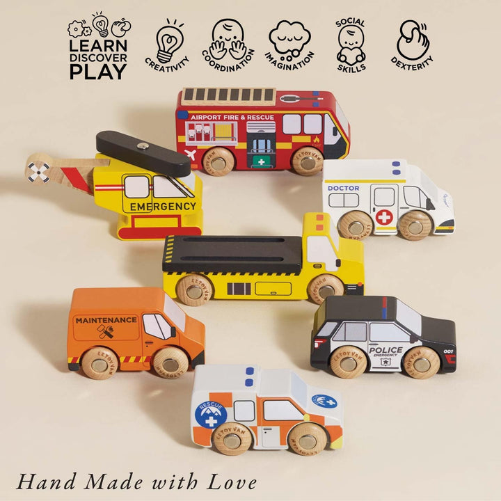 Le Toy Van – Pädagogisches Autos & Baustelle-Spielset aus Holz Werkzeuggürtel-Set für Rollenspiel |