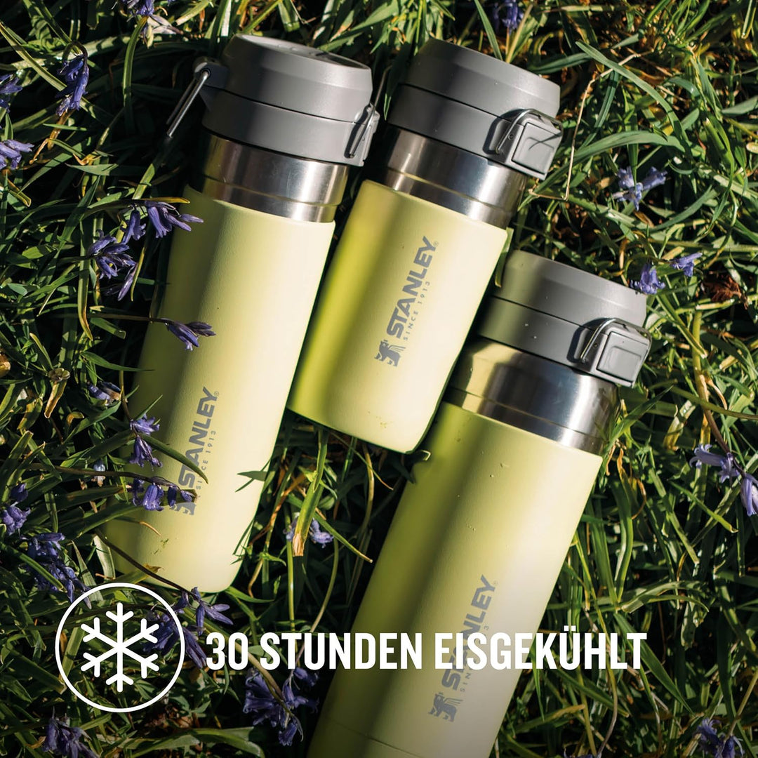 Stanley Quick Flip Trinkflasche Edelstahl 0.47L - Hält 7+ Stunden Kalt - Wasserflasche BPA-Frei - Sp