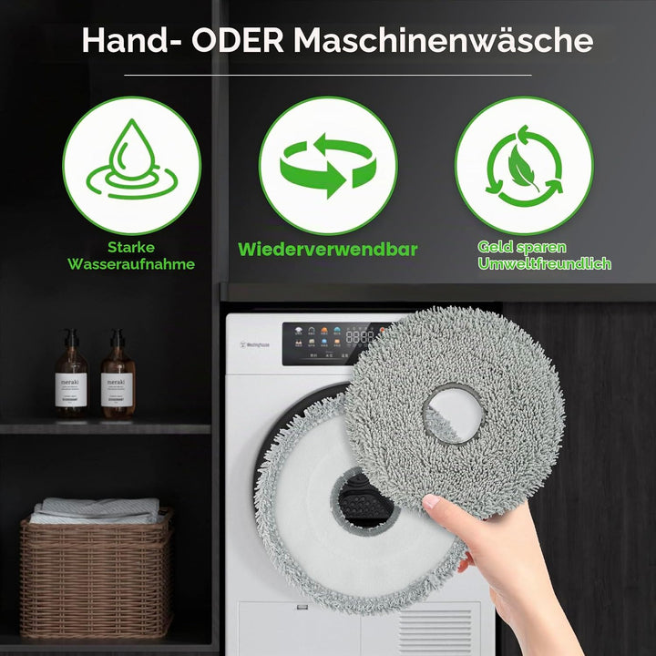 (10 Stück) X50 Ultra Ersatz Mopp Pads Wischpad für Dreame X50 Ultra/ X40 Ultra/ X30 Ultra/ L10s Ultr