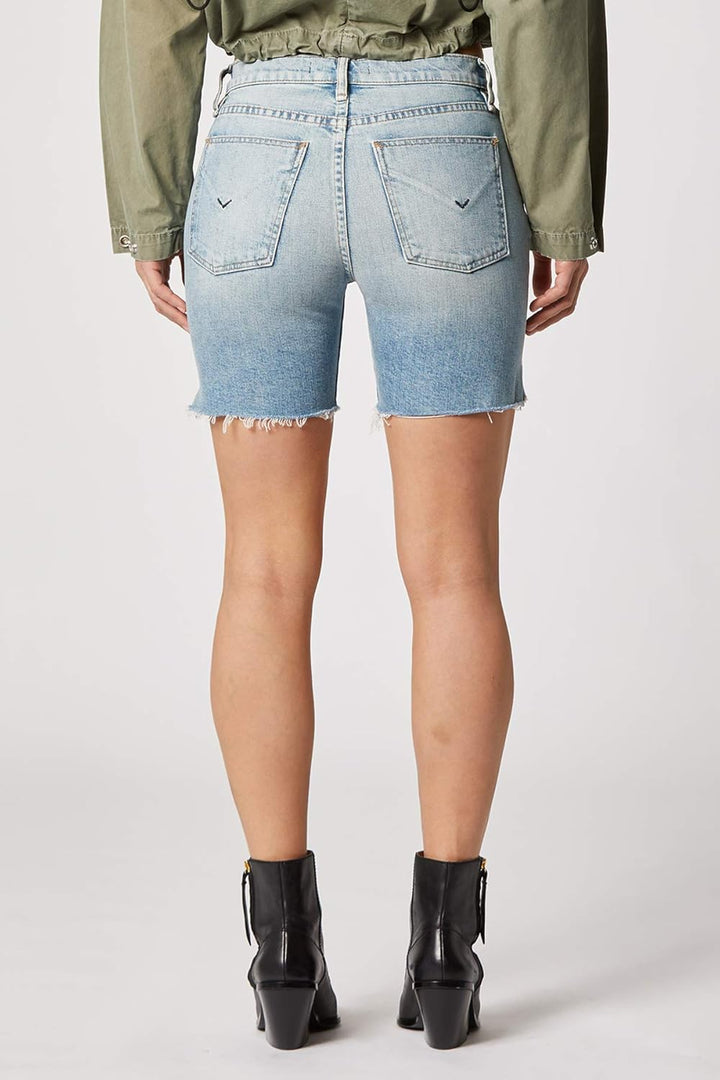 Hudson Women's Hana Biker Cut Off Jean Short 30 Foxy, 30 Foxy