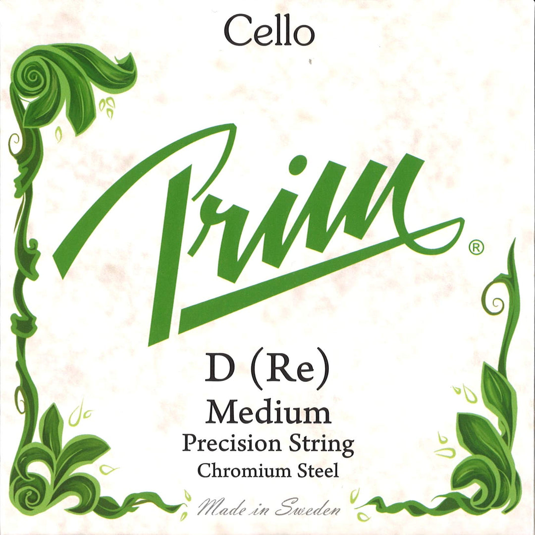 Prim Cello-Saiten Medium D Chromstahl