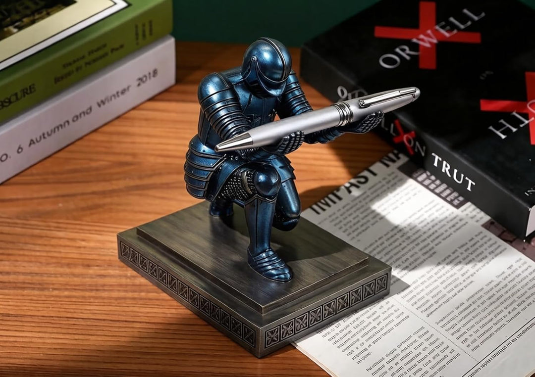 HDMbigmi Knight Stiftehalter Stifteständer Schreibtisch-Organizer und Zubehör Harz Stifthalter als G