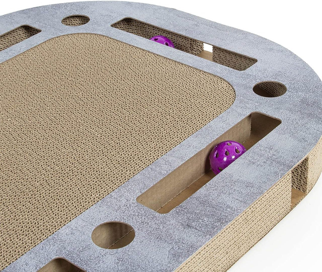 CanadianCat Company | XXL Katzenspielplatz ca. 85 x 54 x 5,8 cm mit integrierter Kratzpappe Katzensp