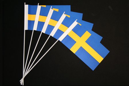 Everflag Papierfähnchen: Schweden 250er Packung Menge-2: 250er Packung, Menge-2: 250er Packung