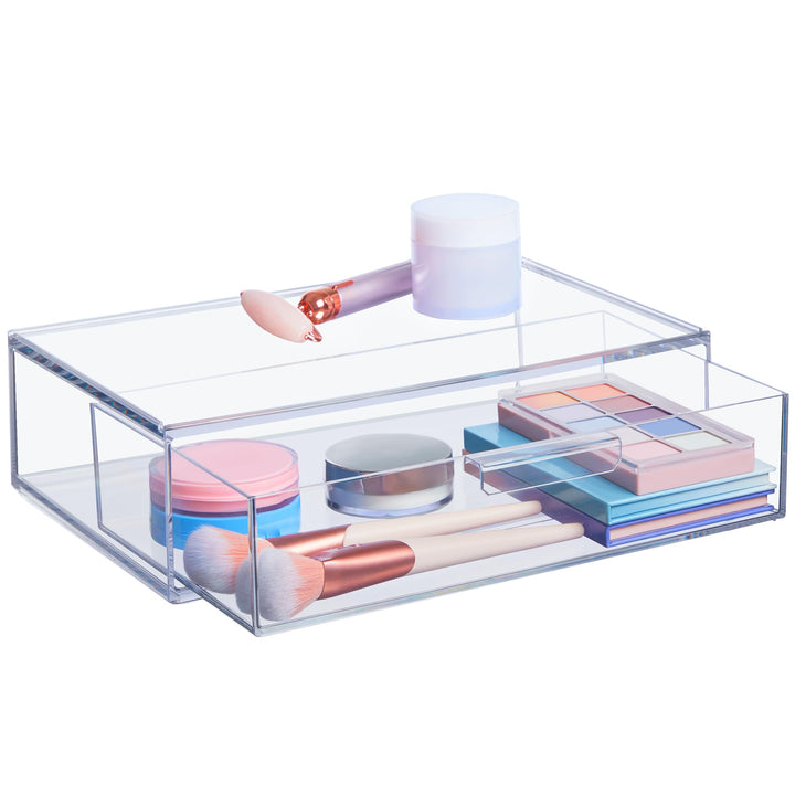 STORi Audrey stapelbarer Kosmetik-Organizer, Schublade, 30,5 cm breit, transparent 12\" Wide Drawer,