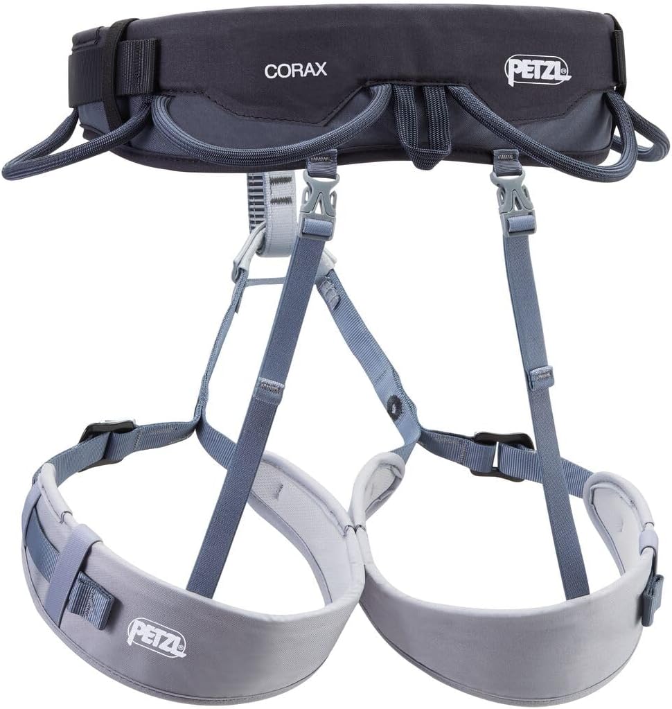 PETZL Unisex Corax Klettergurt (1er Pack) L-XL Dunkelgrau, L-XL Dunkelgrau